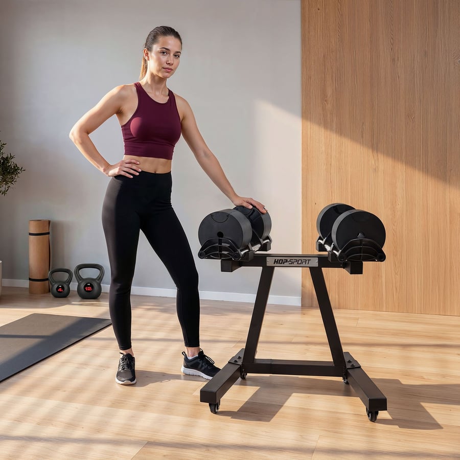 Stojak na hantle regulowane HS-