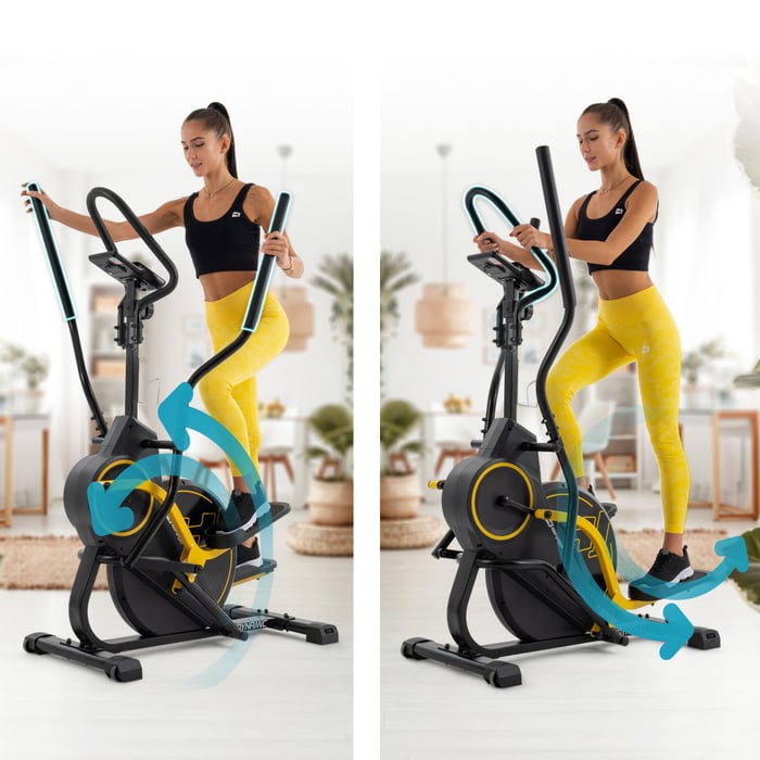 Vélo elliptique HS-450B Dynamic combinant un entraînement elliptique et un stepper