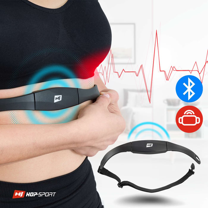Ceinture cardio Hop-Sport HS-P095PR pour mesurer la fréquence cardiaque en temps réel
