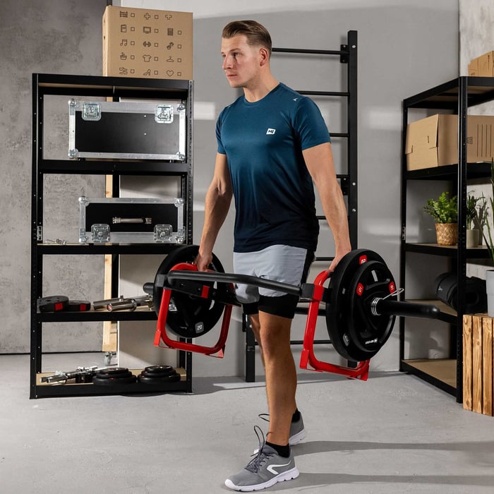 Barre hexagonale musculation Hop-Sport 50 mm et 30 mm