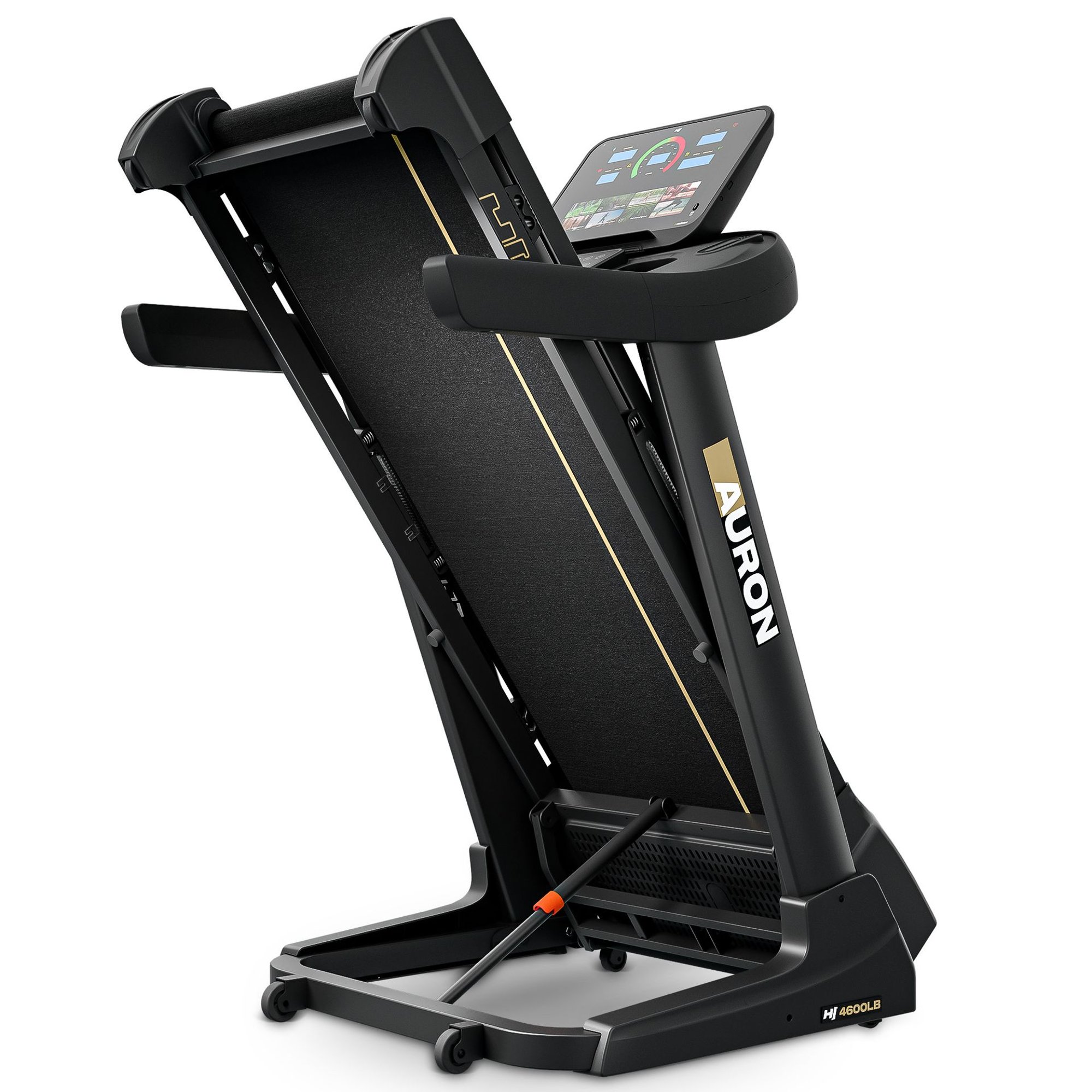 Système de pliage rapide et roulettes de transport du tapis de course HS-4600LB Auron.