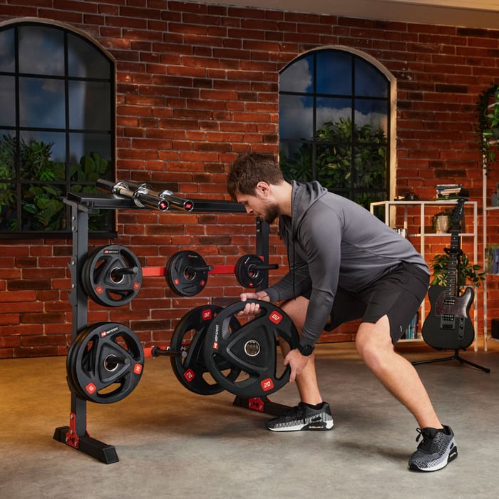 Support de musculation en acier robuste pour home gym et salle de sport à domicile