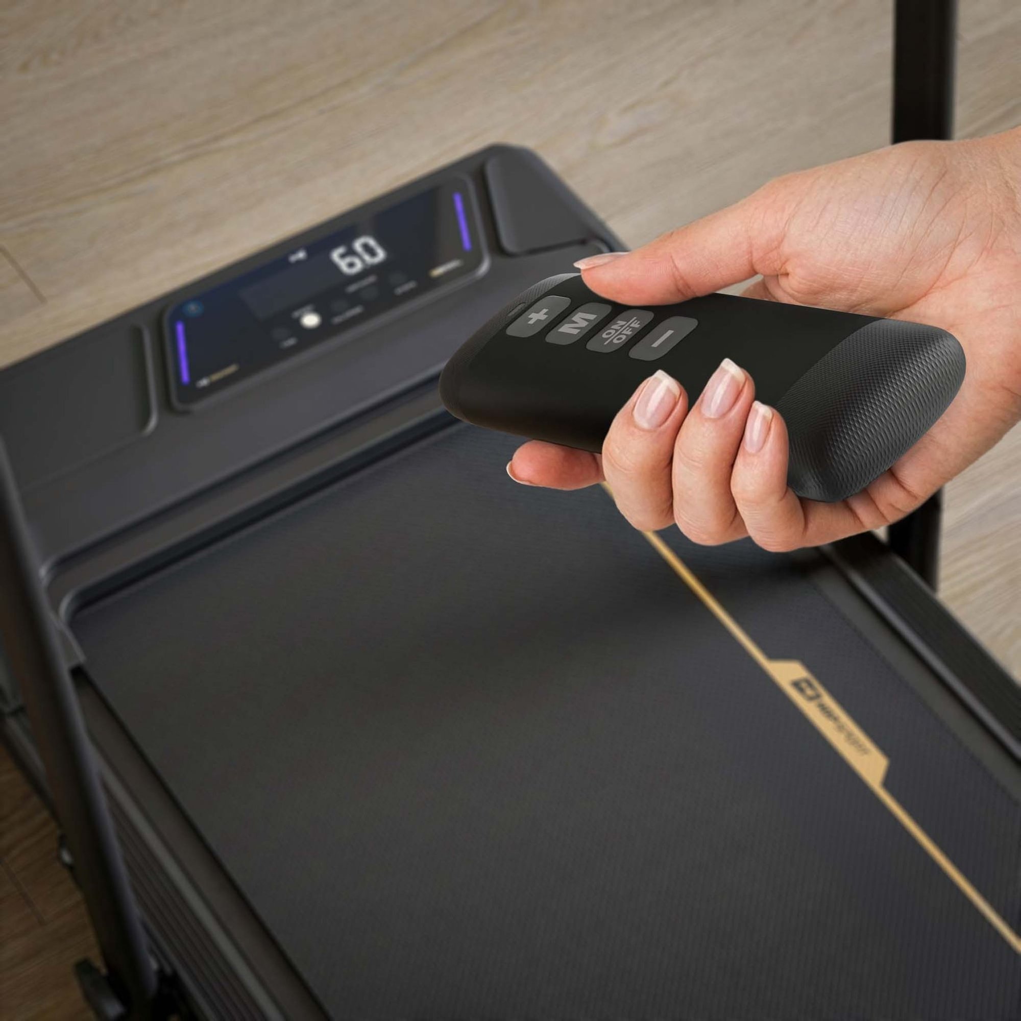 Écran LED avec système lumineux de couleur indiquant la vitesse.