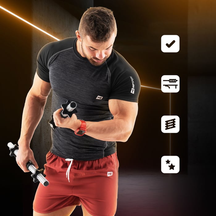 Barre musculation 50 kg max pour entraînement