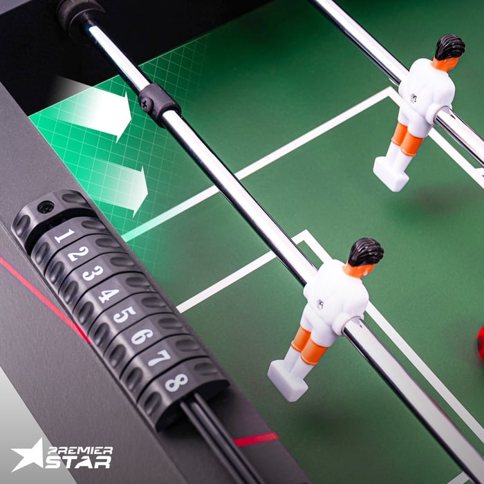 Terrain du baby-foot Hop-Sport Sector avec coins relevés