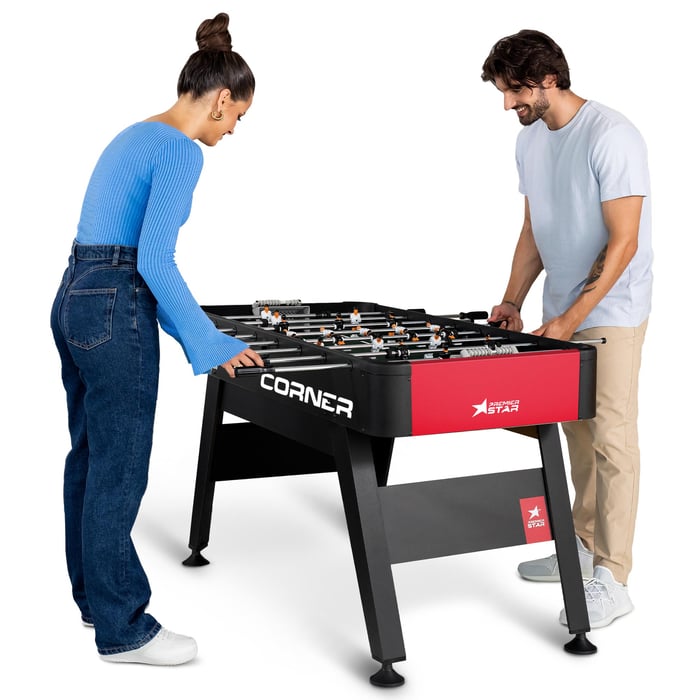 Baby-foot Hop-Sport Corner table de football de salon en MDF