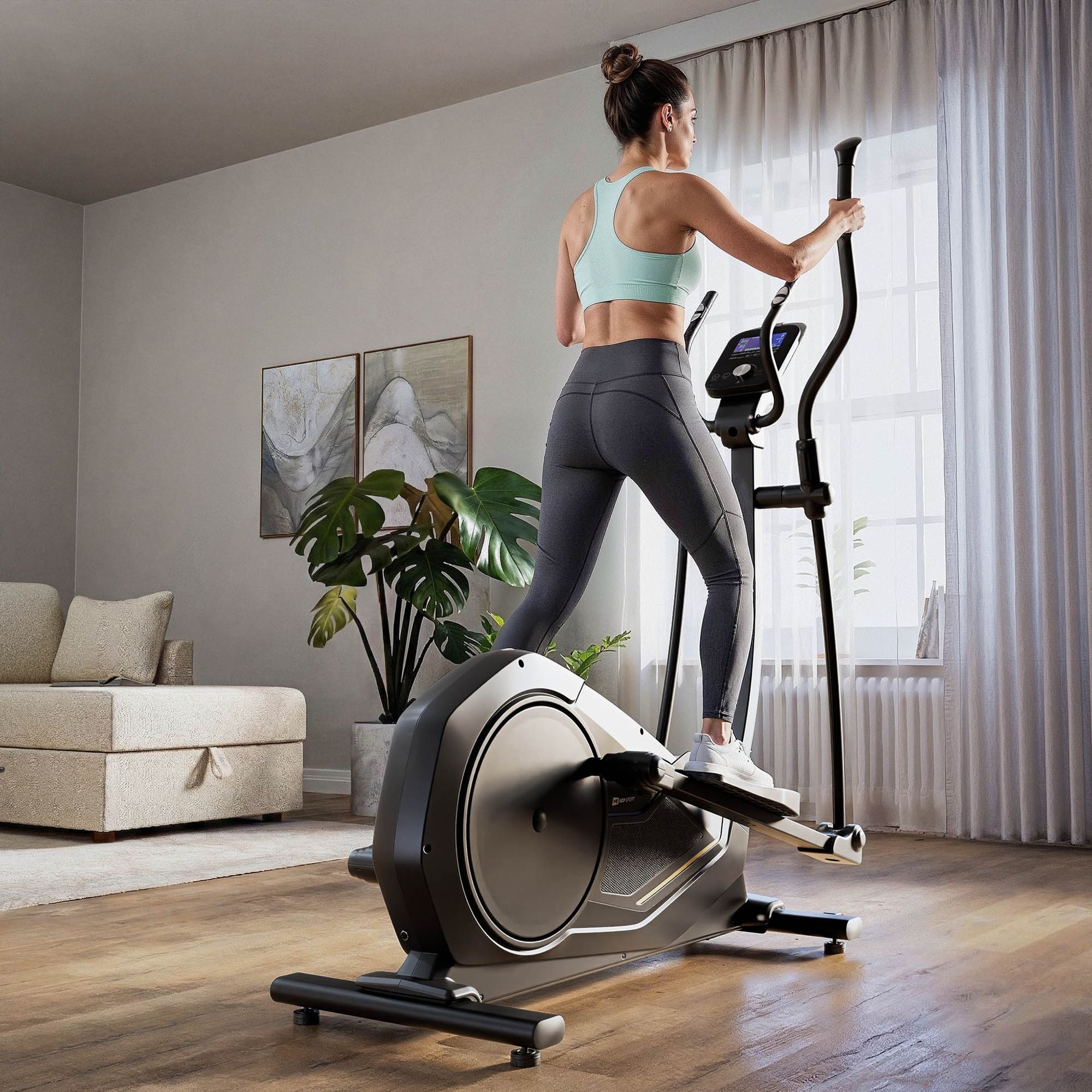 Entraînement elliptique complet brûle-calories pour renforcer le cœur et le corps.