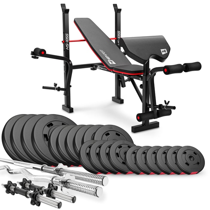 Banc de musculation HS-1055 pliable pour entraînement à domicile