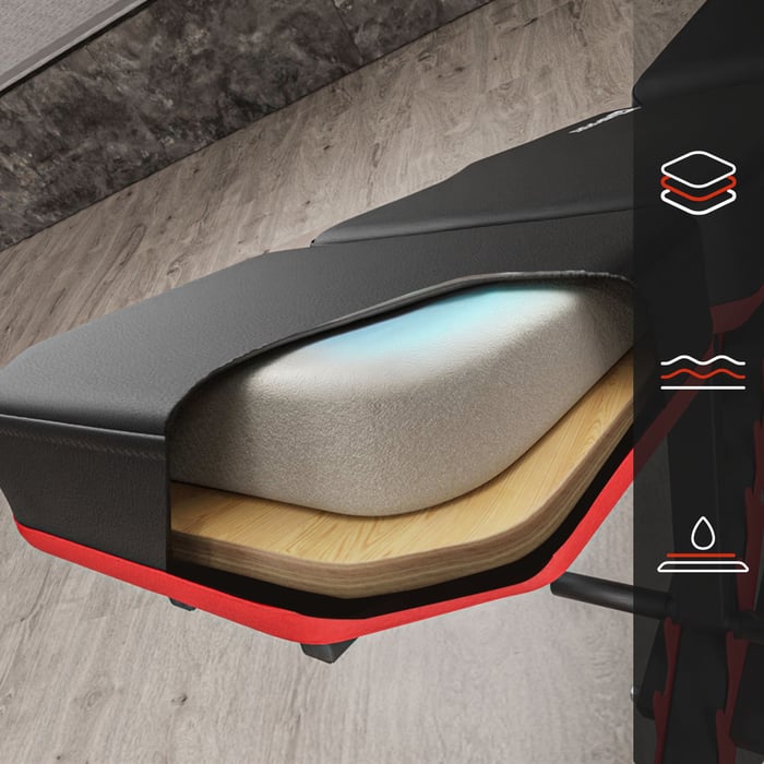 Rembourrage confortable cuir synthétique mousse épaisse banc muscu