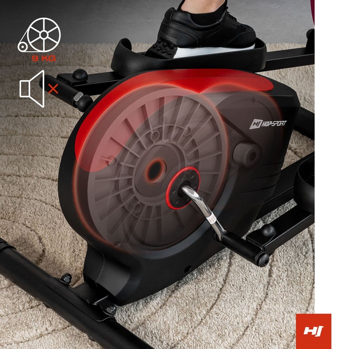 Vélo elliptique avec système de résistance magnétique fluide