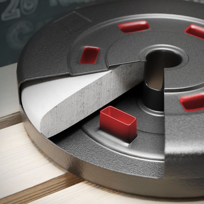 Disques en plastique 31 mm, durables et résistants aux rayures.