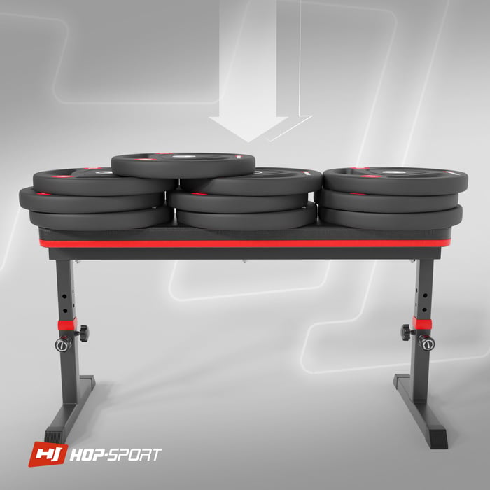 Banc de musculation Hop-Sport HS-1025 Pro pour entraînement à domicile.