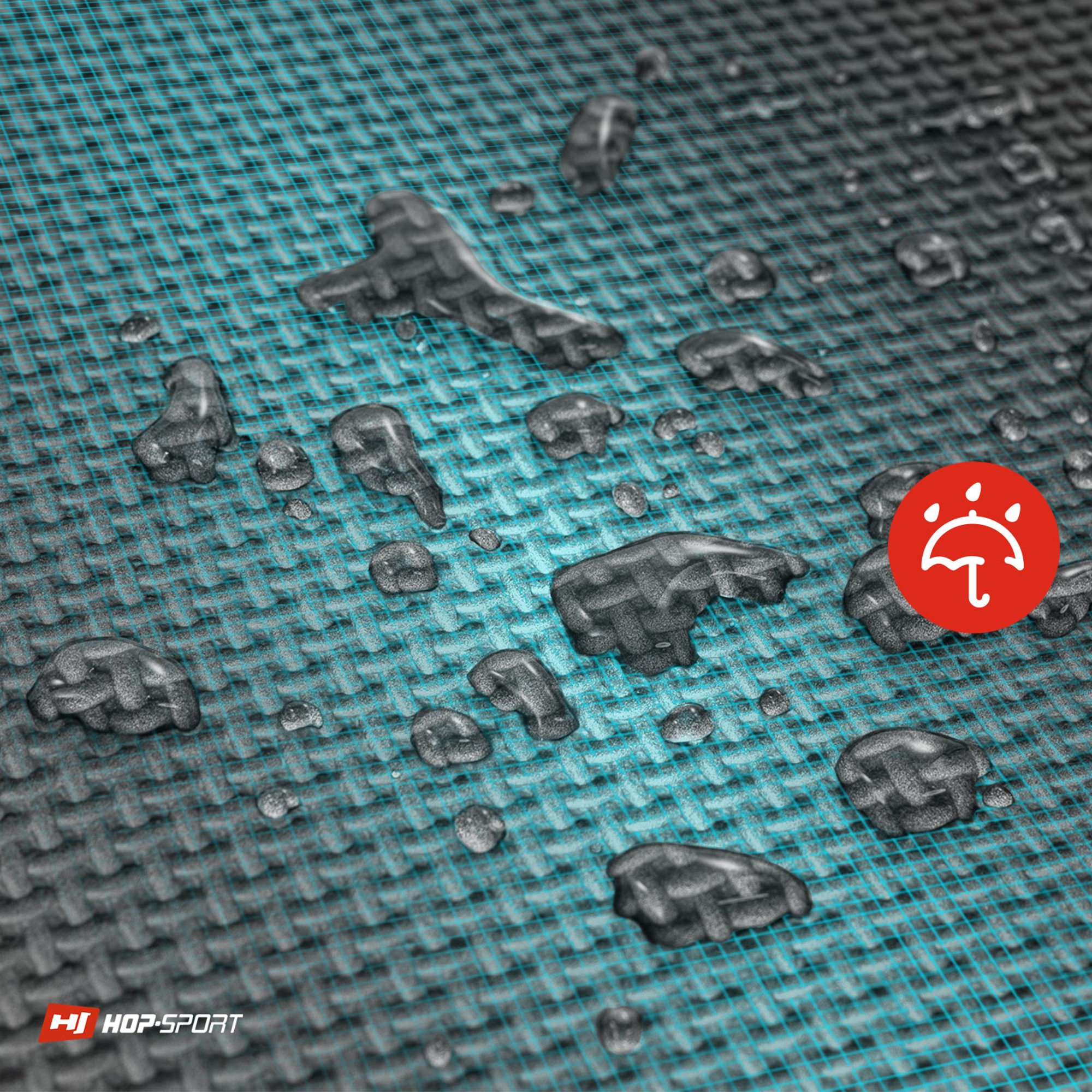 Mousse EVA 1 cm hydrofuge, la surface du tapis résiste à la transpiration et est facile à nettoyer.