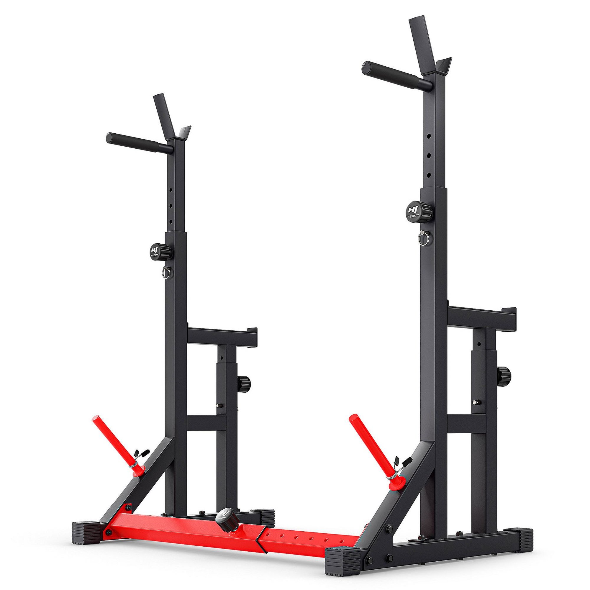 Support de barre avec rangement pour disques de musculation