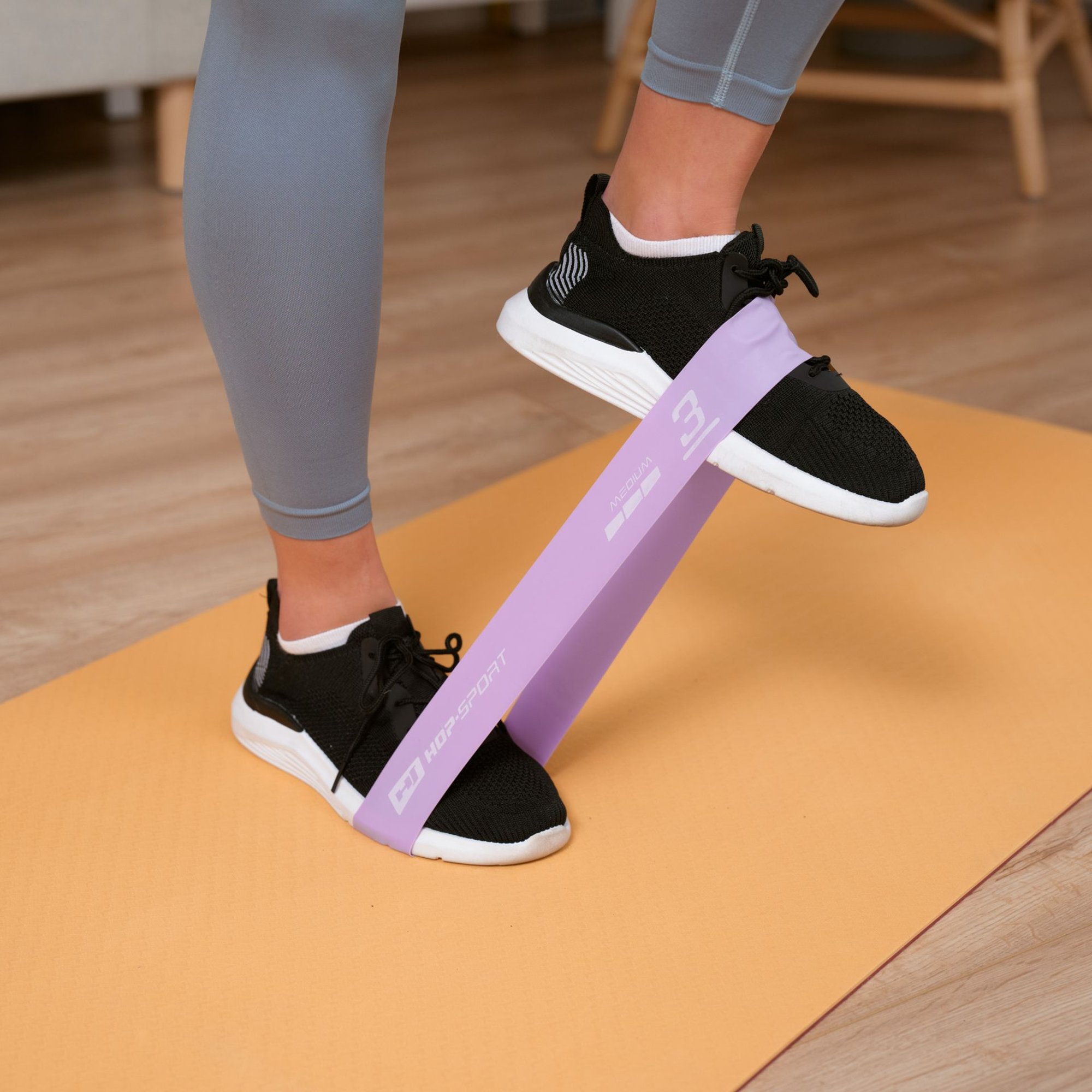 Set de 5 bandes de résistance fitness en latex Hop-Sport (600x50mm)