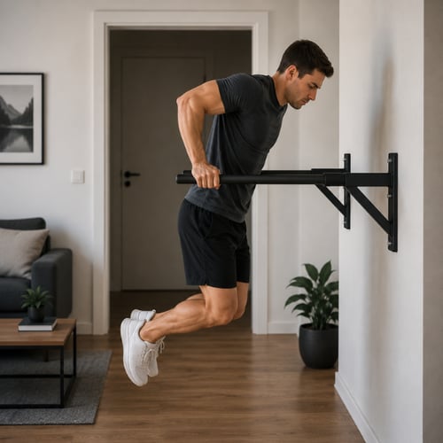exercice à la barre de traction
