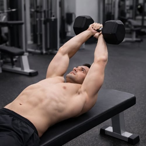 Pull over avec haltères