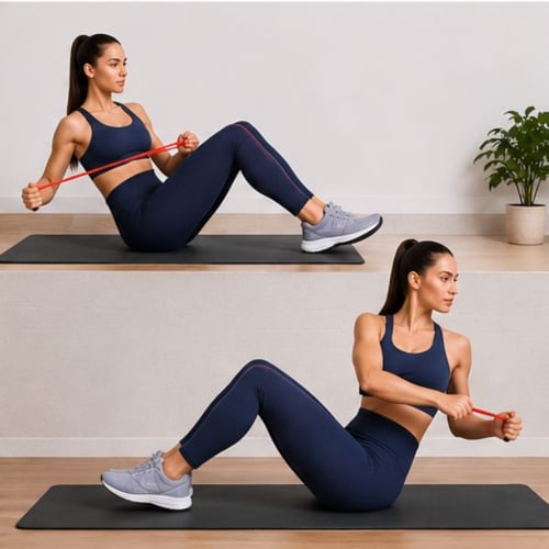 Twist abdominal avec élastique