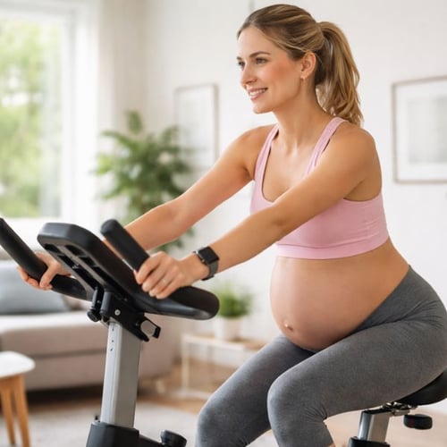 Vélo d'appartement enceinte