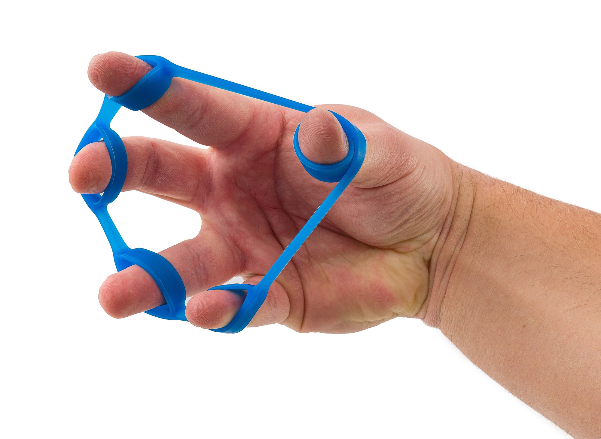 Entraînement de la main avec un hand trainer bleu Hop-Sport