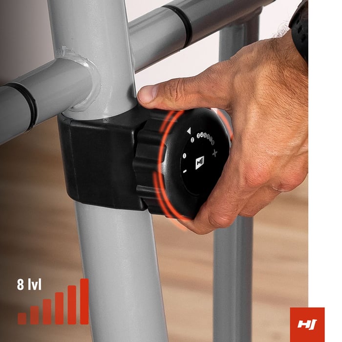 Crosstrainer avec capteurs de pouls intégrés aux poignées