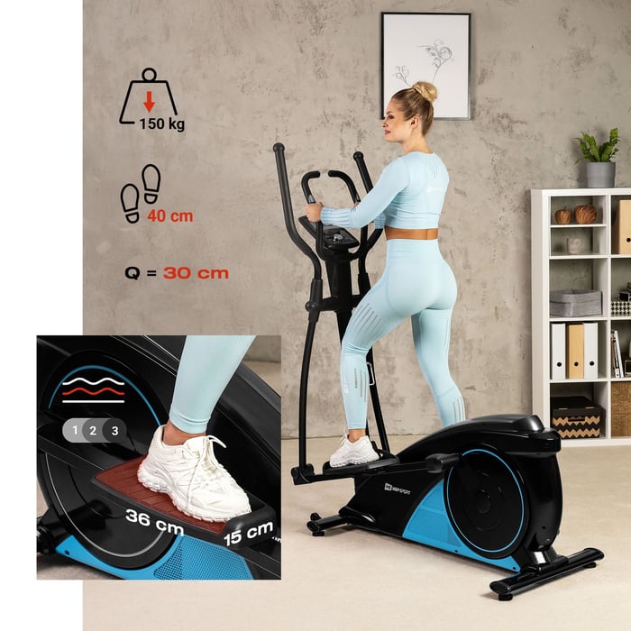 Vélo elliptique HS-060C Blaze compatible avec la ceinture pectorale