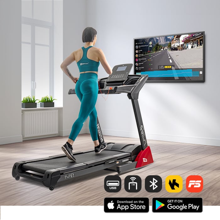 Tapis de course HS-2800LB Integra compatible avec les applications mobiles FitShow et Kinomap