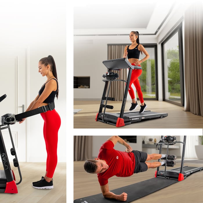 Tapis de course HS-1200LB Soul avec fonctions cardio complètes et poignées intégrées