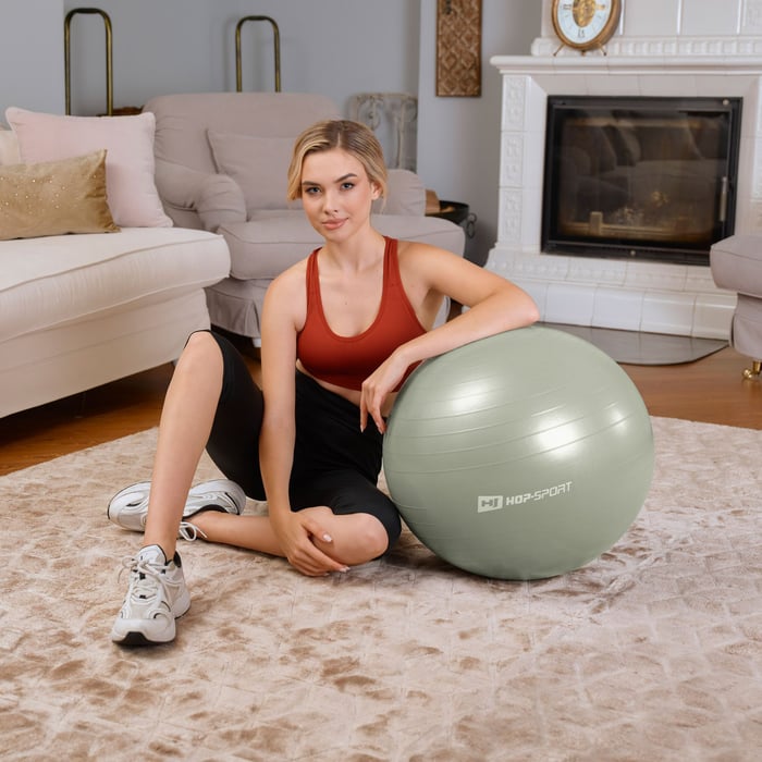 Pompe incluse pour gonflage ballon de fitness 45 cm Vert