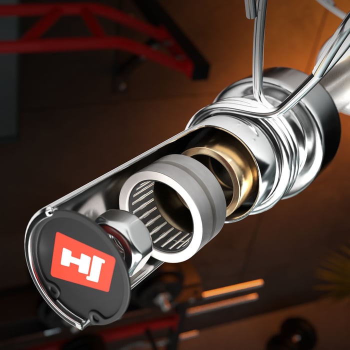 Barre curl olympique 320 kg avec roulements aiguille