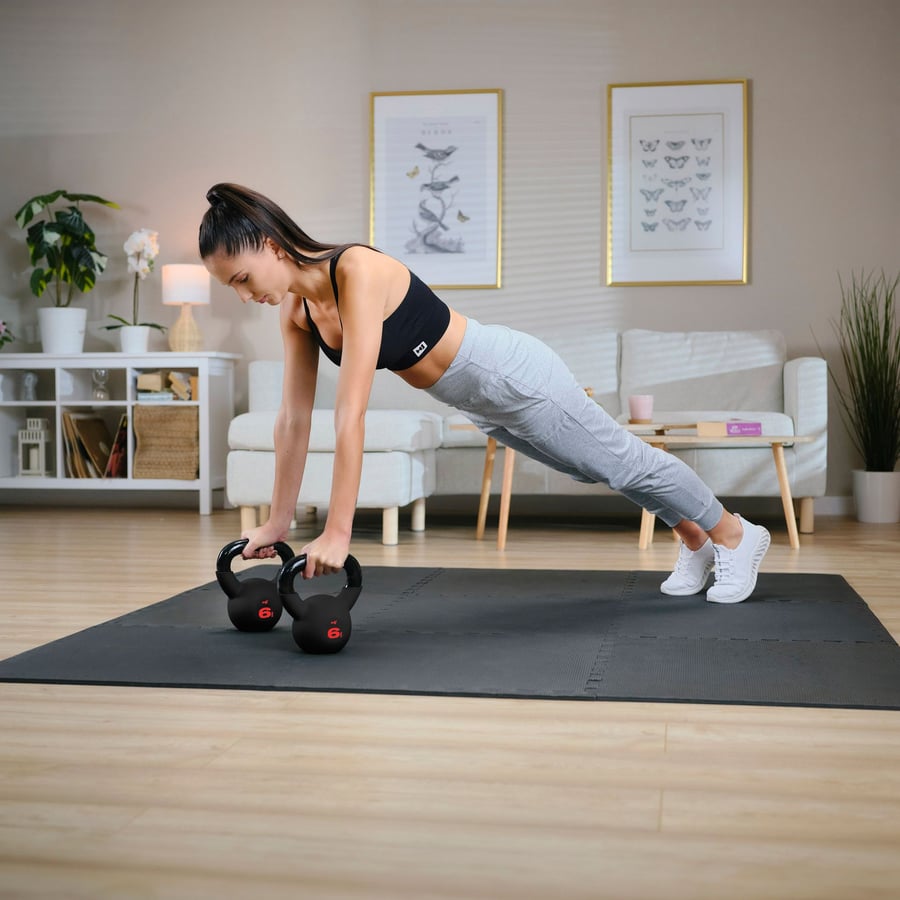 Kettlebell żeliwny 6kg HS-IB006 - 1