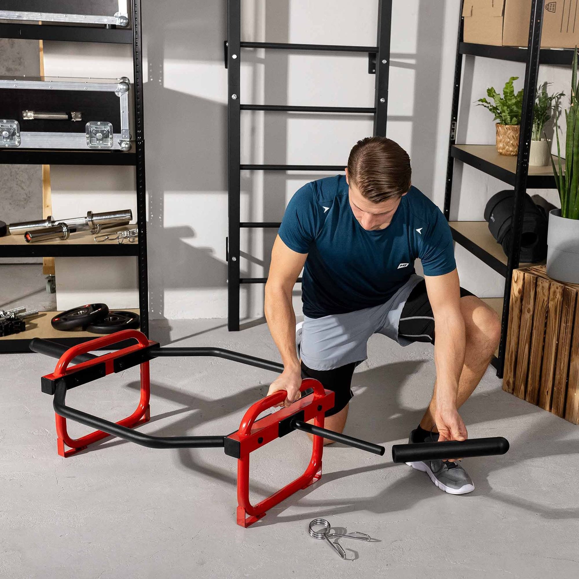 Barre hexagonale Trap Bar Hop-Sport pour soulevé de terre