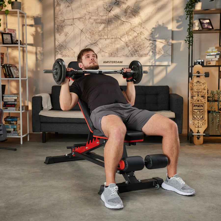 Zestaw hantli żeliwnych, gryfy