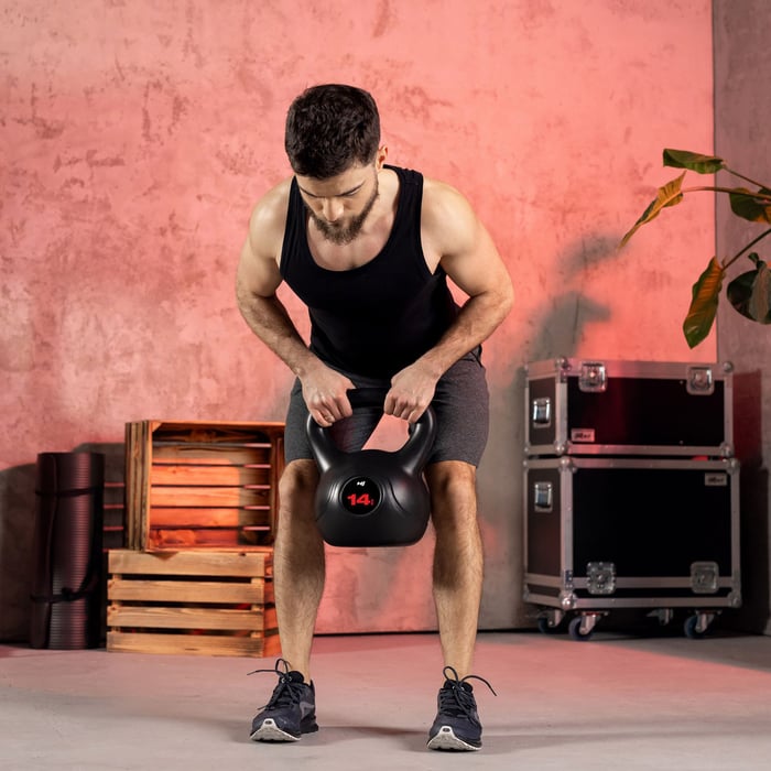 Kettlebell adapté à la perte de poids et à la tonification du corps.