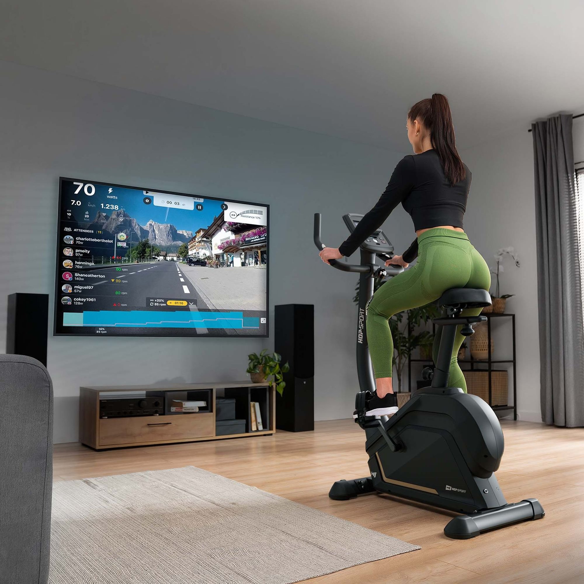 Vélo d’appartement Argo avec entraînement interactif