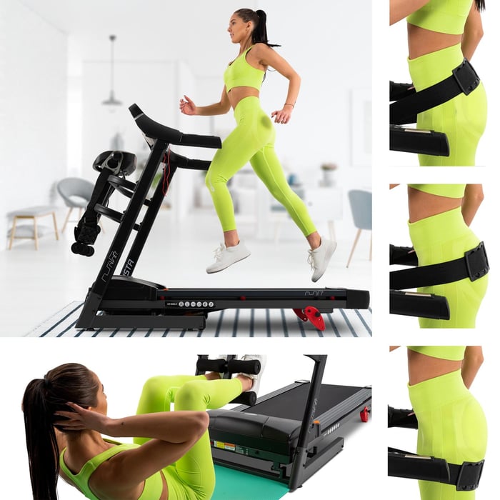 Tapis de course HS-1500LB Vista avec masseur intégré et ceinture de massage ajustable
