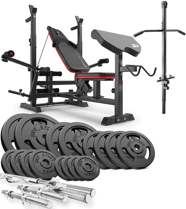 Banc de musculation Hop-Sport HS-1075 pour entraînement complet à domicile.