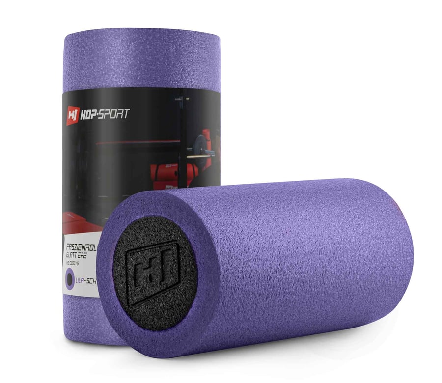 Rouleau de massage en EPE 30 cm violet/noir