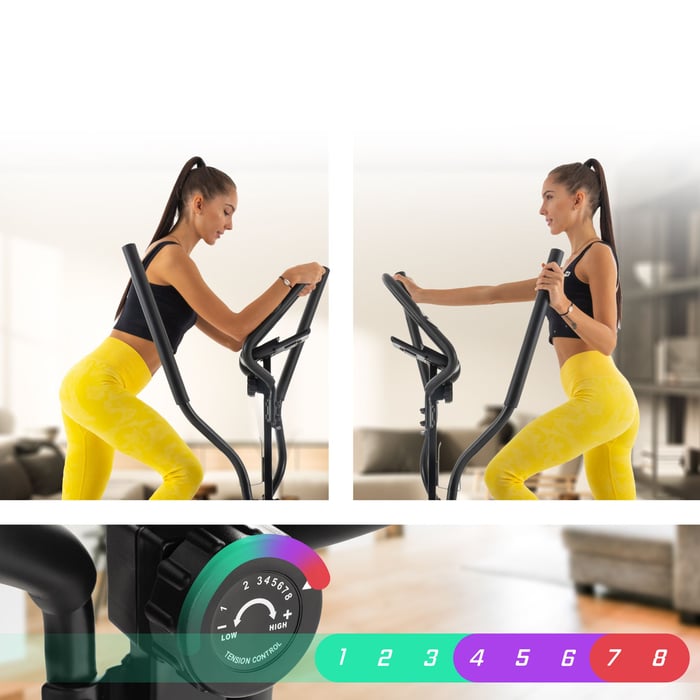 Cross trainer Dynamic réglable sur 8 niveaux d’intensité