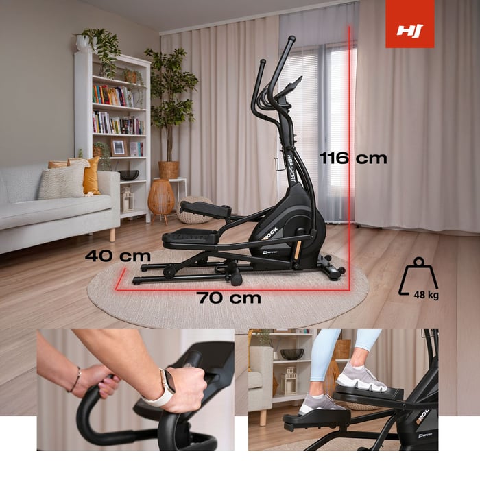 Crosstrainer élégant et solide, combinant minimalisme et fonctionnalité