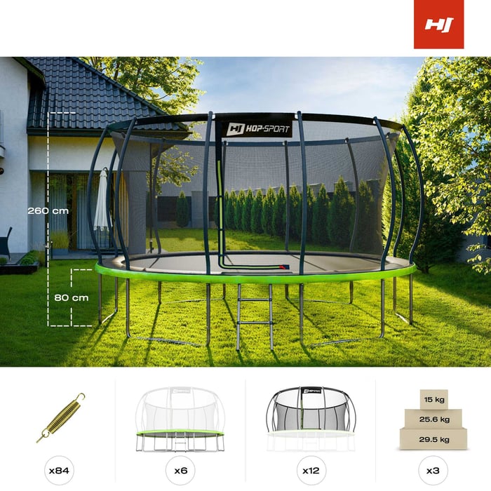 Trampoline de jardin 14FT pour enfants et adultes, idéal pour les activités familiales en plein air