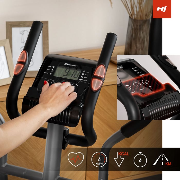 Crosstrainer avec ordinateur d’entraînement moderne, fonction SCAN