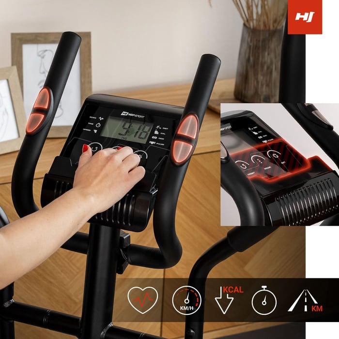 Vélo elliptique HS-2050C Cosmo avec écran multifonction LED