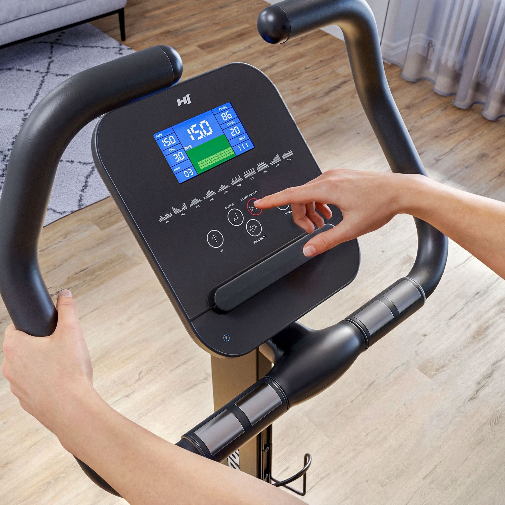 Ordinateur du vélo d’appartement Bluetooth compatible Kinomap et Zwift.