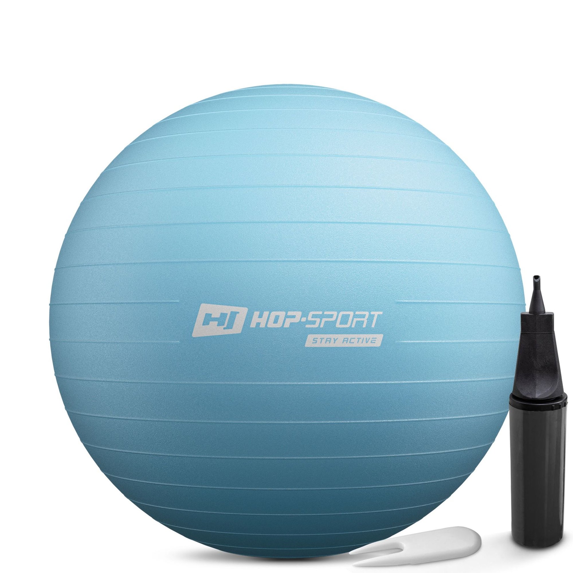 Ballon de gymnastique 65 cm pour renforcement musculaire Bleu