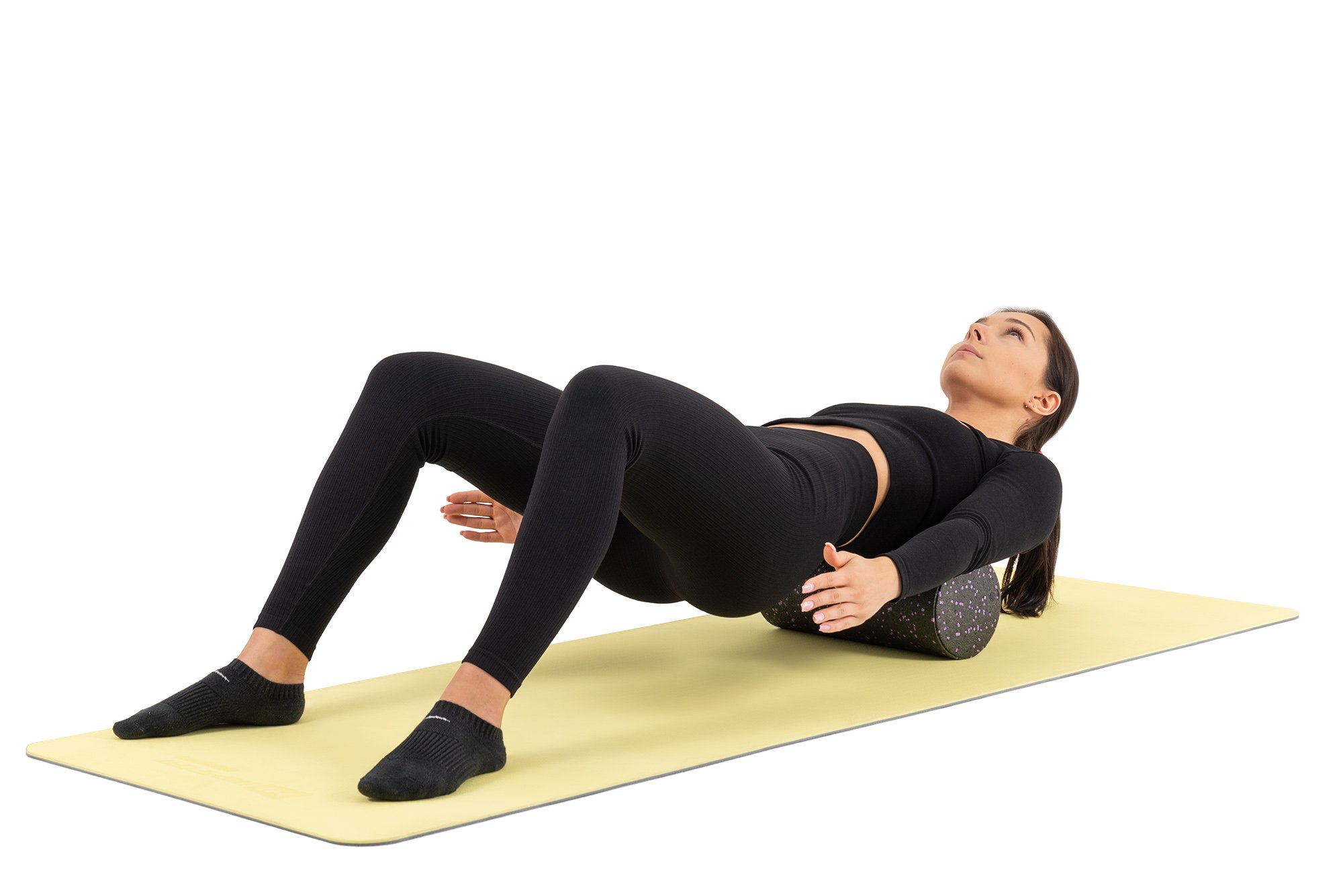 Rouleau de fitness pour étirer les fascias et réduire les tensions musculaires.