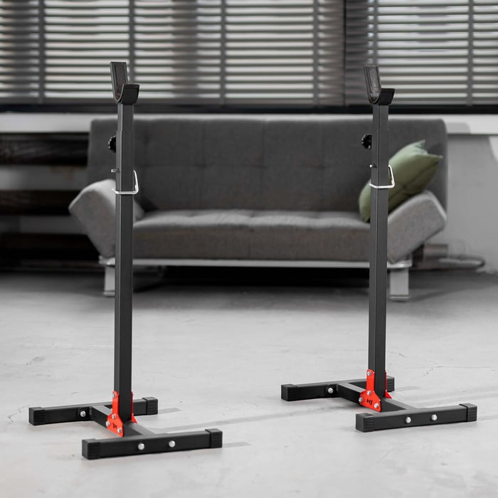 Support d’haltères HS-1002L avec base stable et pieds antidérapants