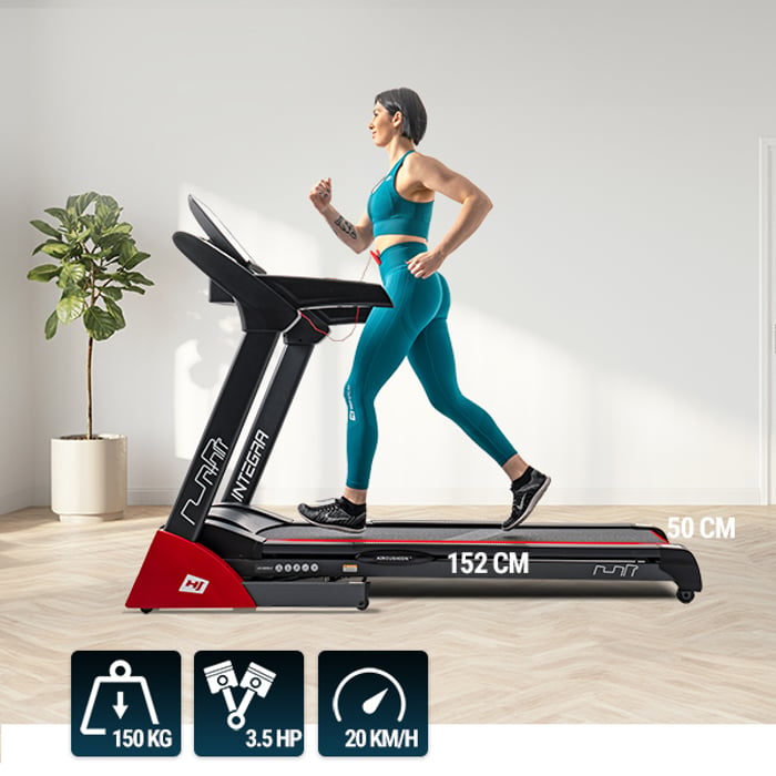 Tapis de course électrique HS-2800LB Integra avec vitesses réglables de 1 à 20 km/h