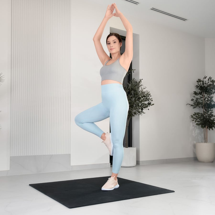 Mata puzzle EVA 1cm czarna - 4