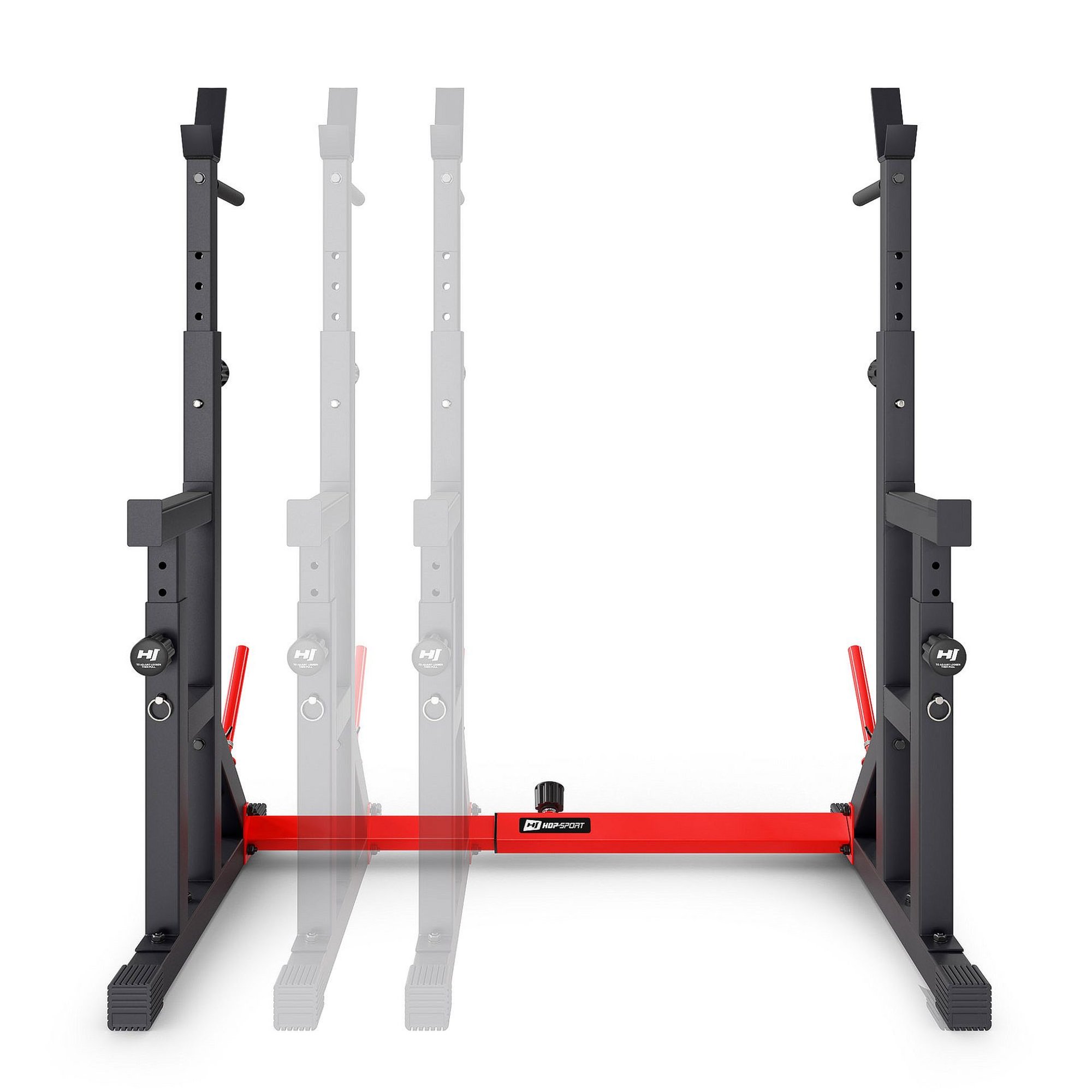 Structure en acier robuste du rack de musculation